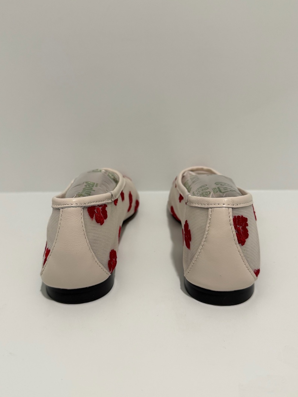 Madewell The Mylie Mesh Ballet Flat vintage ivory red embroidered flowers OA575 - Picture 9 of 11